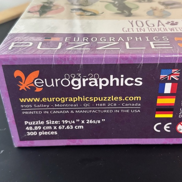 NEW Yoga Puppies 300 XL Piece Jigsaw Puzzle by Eurographics - Picture 5 of 5